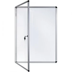 Image of Bi-Office Wall Mountable Lockable Noticeboard Enclore Indoor Magnetic 50 x 67.4cm White