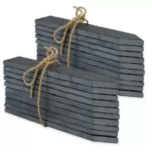 Image of Slate Garden Markers & Chalk - Set of 20 M&amp;W