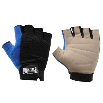 Image of Lonsdale Fitness Gloves - Black/Blue