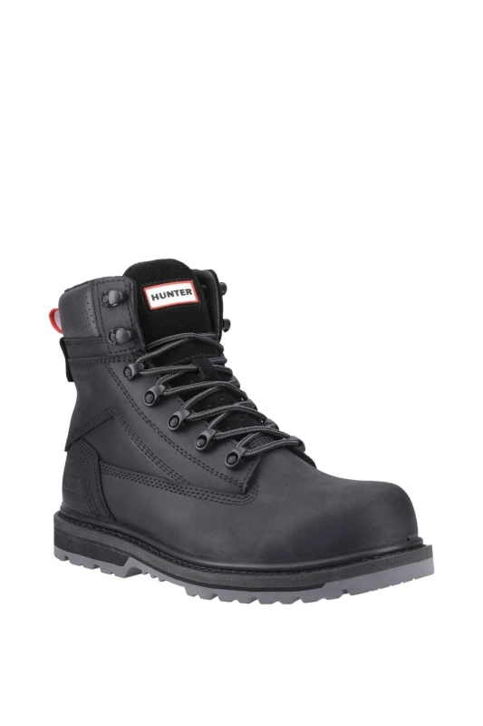 Image of Hunter Mens Tornado Safety Boot in Black Size: 8 Black Male 8