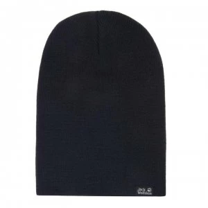 Image of Jack Wolfskin Ribbed Beanie - Night Blue