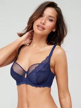 Image of DORINA Zarya Non Padded Wired Bra - Blue Size 44Dd, Women