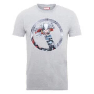 Image of Marvel Avengers Assemble Thor Montage T-Shirt - Grey - M