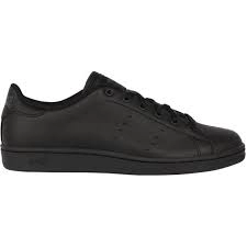 Image of Lonsdale Black 'Bedford' Ladies Lace-Up Trainers - 3
