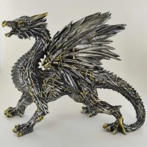 Image of Sword Dragon Sculpture 22.5cm