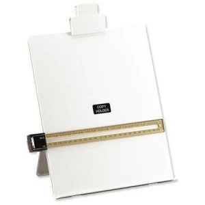 Image of 5 Star Office Desktop Copyholder with Line Guide Ruler A4 Grey