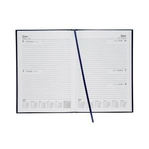 Image of Office 2019 Diary 2 Days to Page A5 Blue 941123