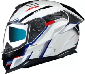 Image of Nexx SX.100R Gridline Helmet, white-red-blue, Size S, white-red-blue, Size S