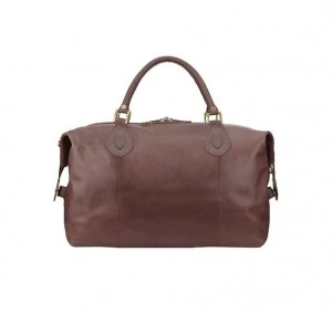 Image of Barbour Mens Medium Travel Explorer Bag - Dark Brown