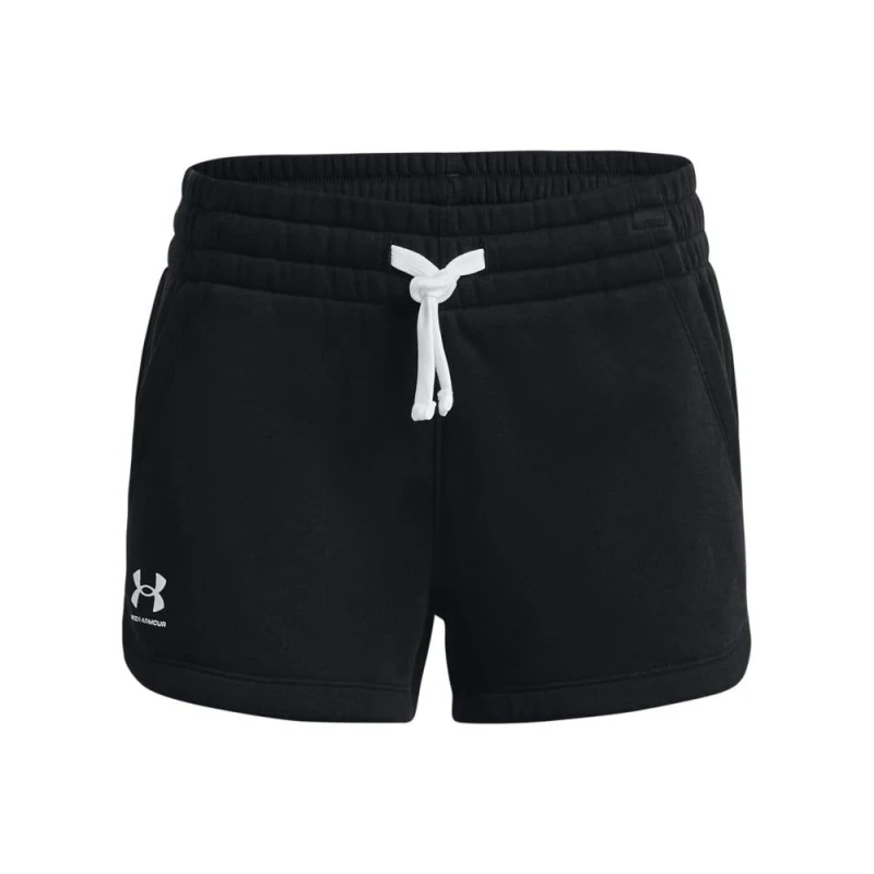 Image of Under Armour UA Rival Fleece Shorts - Black 6 - 7 Years