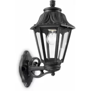 Image of Anna Black wall light 1 bulb