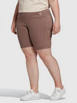 Image of Adidas Originals New Neutral Cycling Short - Plus Size - Brown