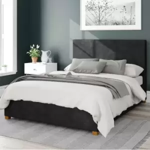 Image of Garland Kimiyo Linen Ottoman Bed Charcoal