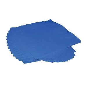 Image of 2 Ply 400 x 400mm Square Napkins Royal Blue 1 x Pack of 125 Napkins