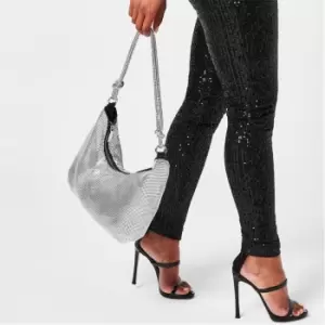 Image of Biba Julien Macdonald Knit Handle Clutch Bag - Black