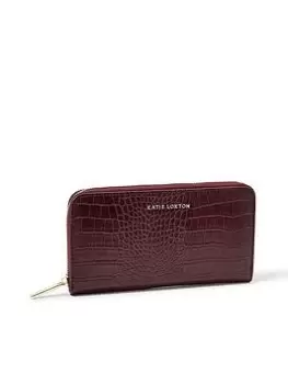 Image of Katie Loxton Faux Croc Purse - Wine