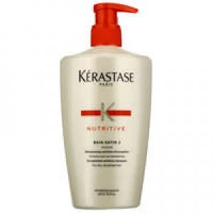 Image of Kerastase Nutritive Bain Satin 2 Shampoo For Dry, Sensitised Hair 500ml