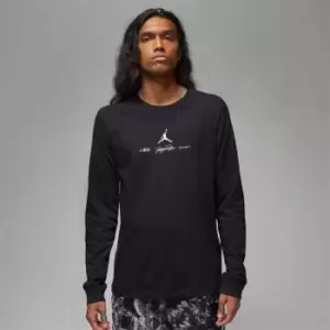 Image of Air Jordan Dri-FIT Sport Mens Long-sleeve Crew - Black