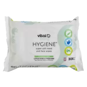 Image of Vital Baby Hygiene Super Soft Hand & Face Wipes - Fragrance Free 30Pk