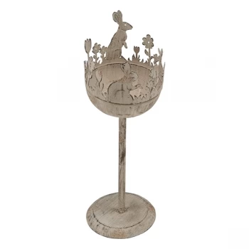 Image of Metal Pot With Cut Out Decor By Heaven Sends