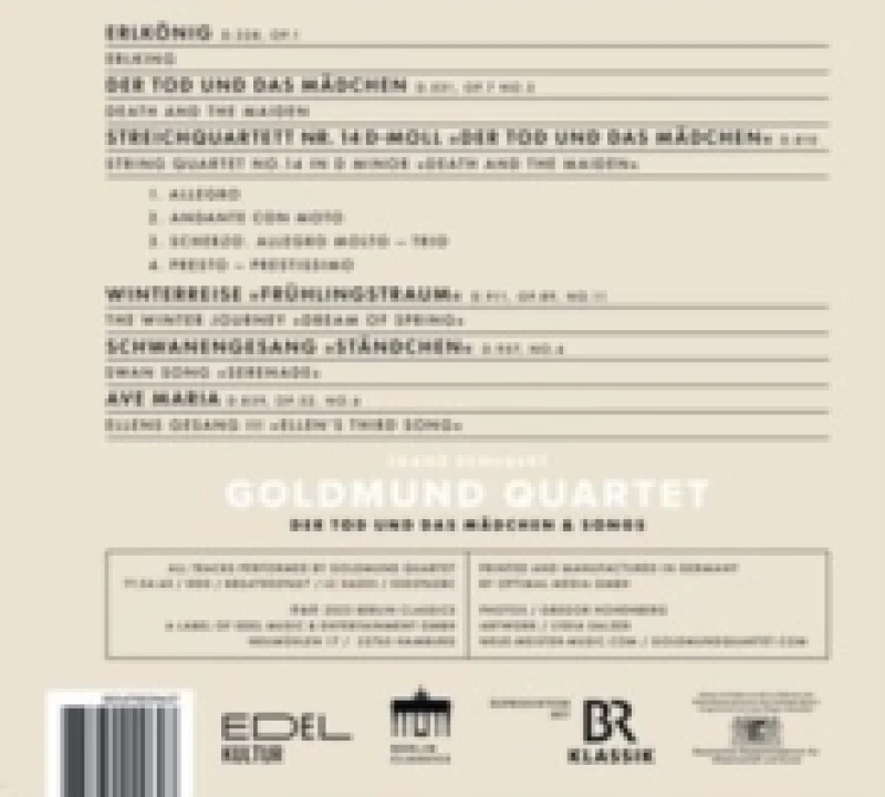 Image of Franz Schubert: Der Tod Und Das Mdchen & Songs CD / Album