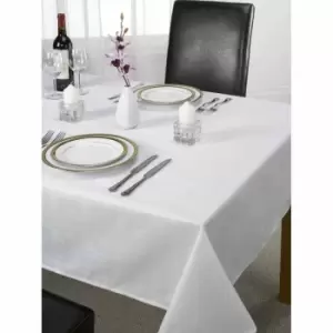Image of Green & Sons Table Cloth Chequers 70 X 108" White
