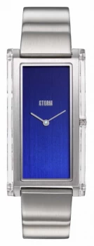 Image of STORM Plexia Blue Stainless Steel Bracelet Blue Dial Watch