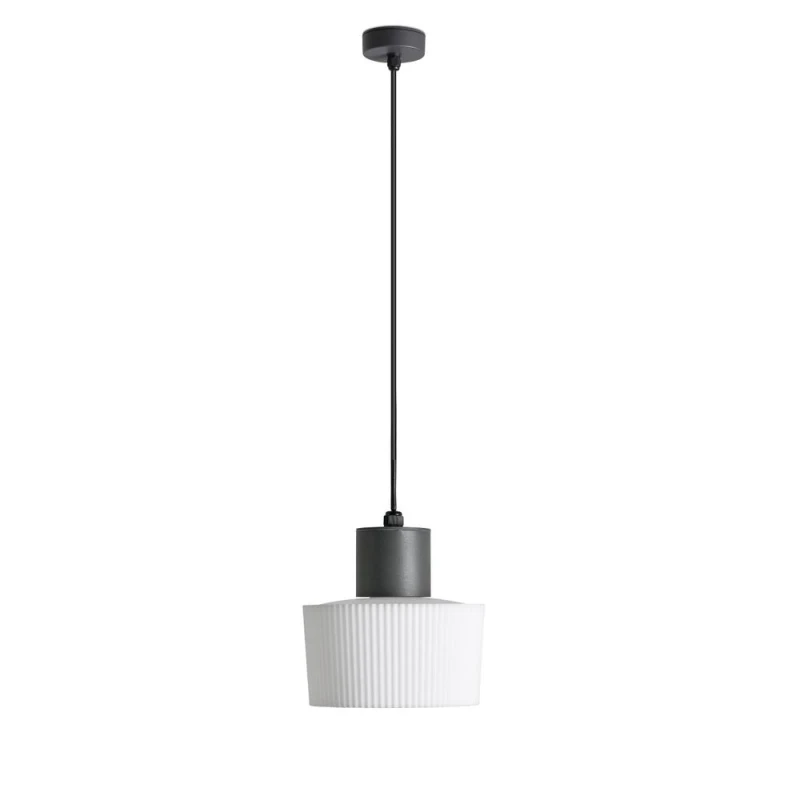 Image of Netlighting Muffin Outdoor Pendant Ceiling Light Dark Grey 1x E27 IP44 Dark Grey Unisex