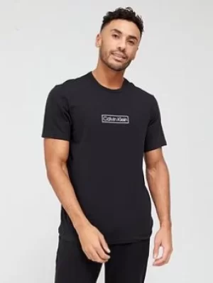 Image of Calvin Klein Box Logo Lounge T-Shirt, Black Size M Men