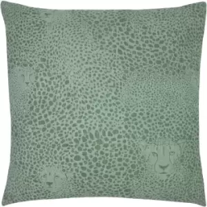 Image of Furn Hidden Cheetah Cushion Cover (One Size) (Sage Green) - Sage Green