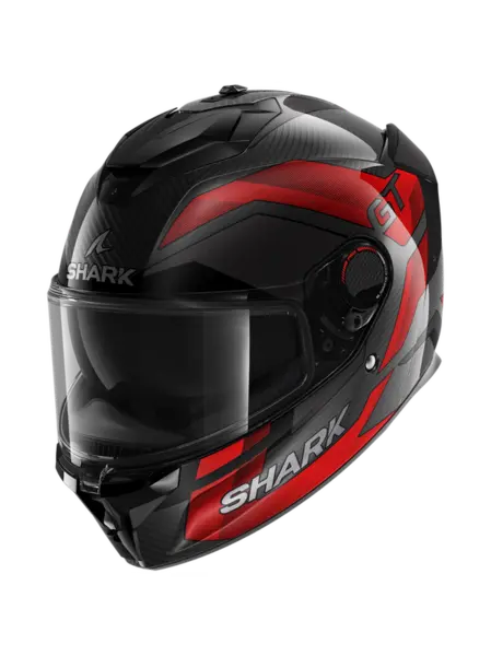 Image of Shark Spartan GT Pro Ritmo Carbon Carbon Red Chrom DRU Full Face Helmet Size L