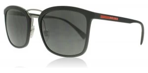 Image of Prada Sport PS03SS Sunglasses Black Rubber DG05S0 56mm
