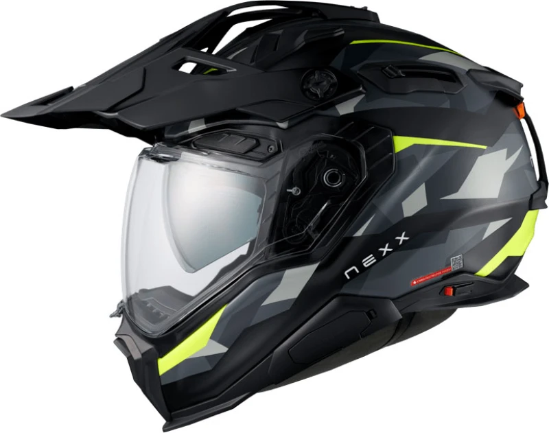 Image of Nexx X.WED3 Trailmania Grey Neon Matt Adventure Helmet Size 2XL