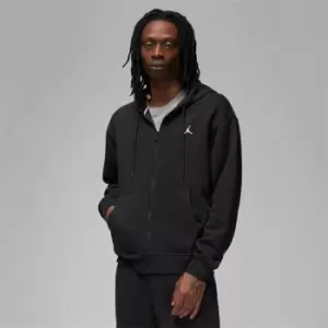 Image of Air Jordan Essentials Mens Full-Zip Fleece Hoodie - Black