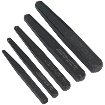 Image of Sealey Screw Extractor Square Type Set Pack of 5