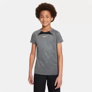 Image of Nike Dri-FIT Academy Big Kids Short-Sleeve Soccer Top - Black