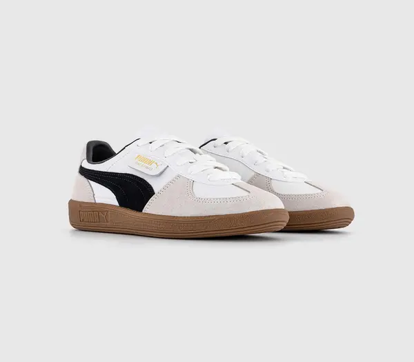 Image of Puma Palermo Trainers White Vapor Gray, 7