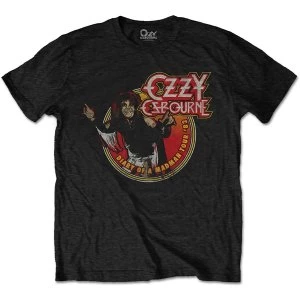 Image of Ozzy Osbourne - Diary of a Mad Man Tour 1982 Unisex Medium T-Shirt - Black