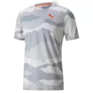 Image of Puma Train AOP T-Shirt Mens - Grey