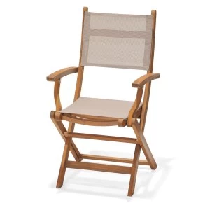 Image of Robert Dyas FSC Henley Acacia Folding Armchair