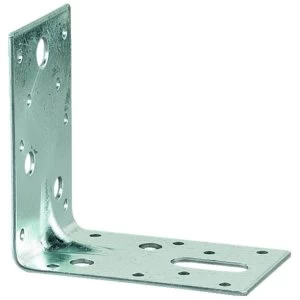 Image of Wickes Galvanised Heavy Duty Angle Bracket 80x50x70mm