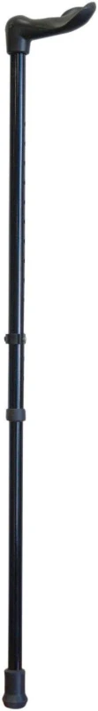 Image of Aidapt Palm Grip Ergonomic Handled Walking Stick Left Black