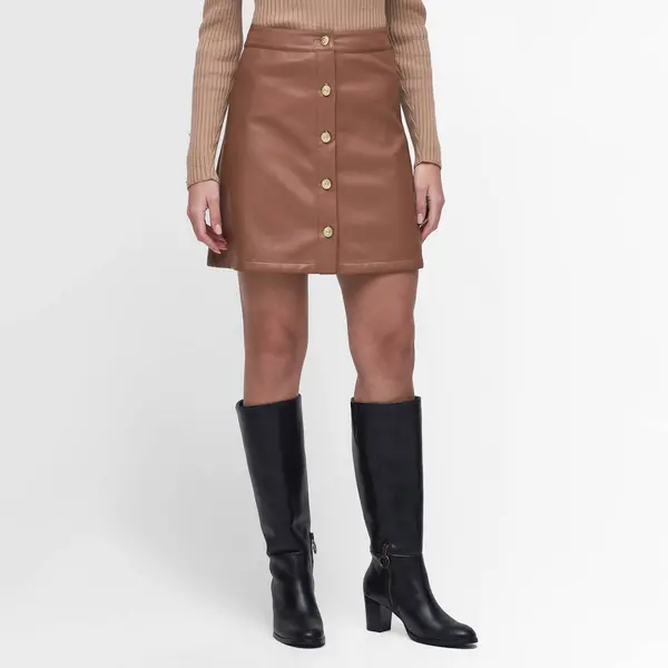 Image of Barbour International Napier Skirt - UK 16 Camel Skirts female LSK0068BE52 UK 16
