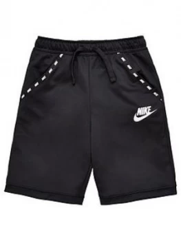 Image of Nike Older Boys Poly Short - Black Size M 10-12 Years