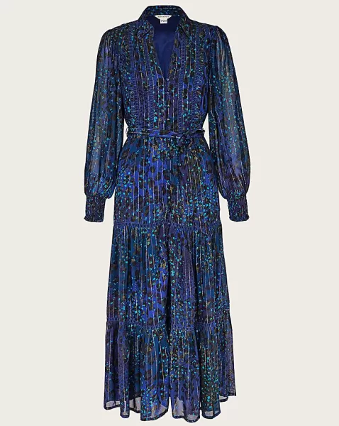 Image of 'Zoe' Print Shirt Dress