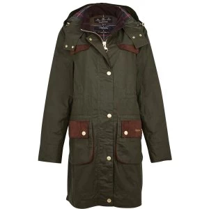 Image of Barbour Womens Taylor Wax Jacket Archive Olive/Classic 16