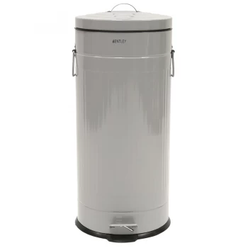 Image of Charles Bentley Retro 30L Pedal Bin - Grey
