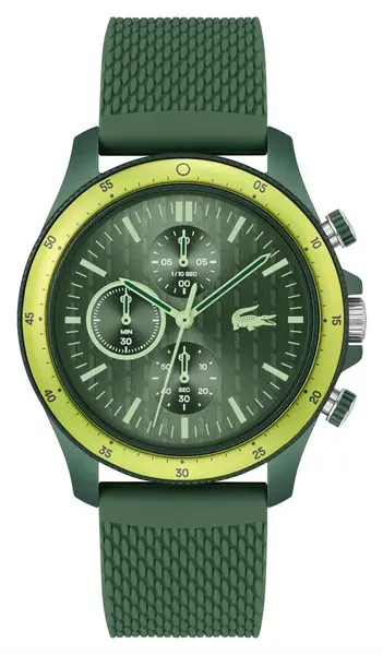 Image of Lacoste 2011328 Mens Neoheritage (42mm) Green Chronograph Watch