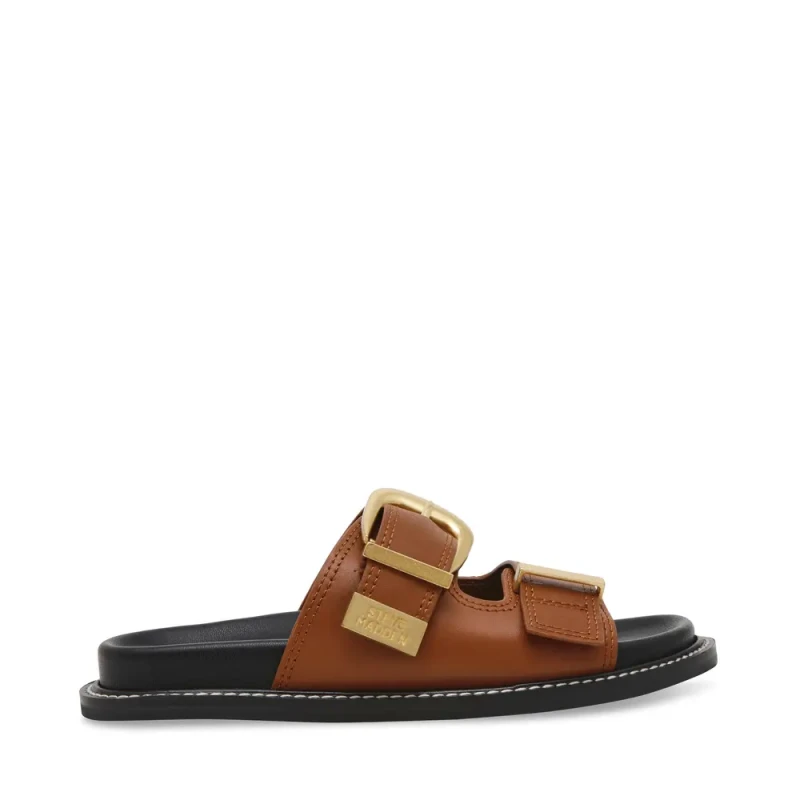 Image of Steve Madden Womens slides Steve Madden Arch-E Marron Female 36