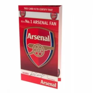 Image of Arsenal FC Birthday Card No 1 Fan